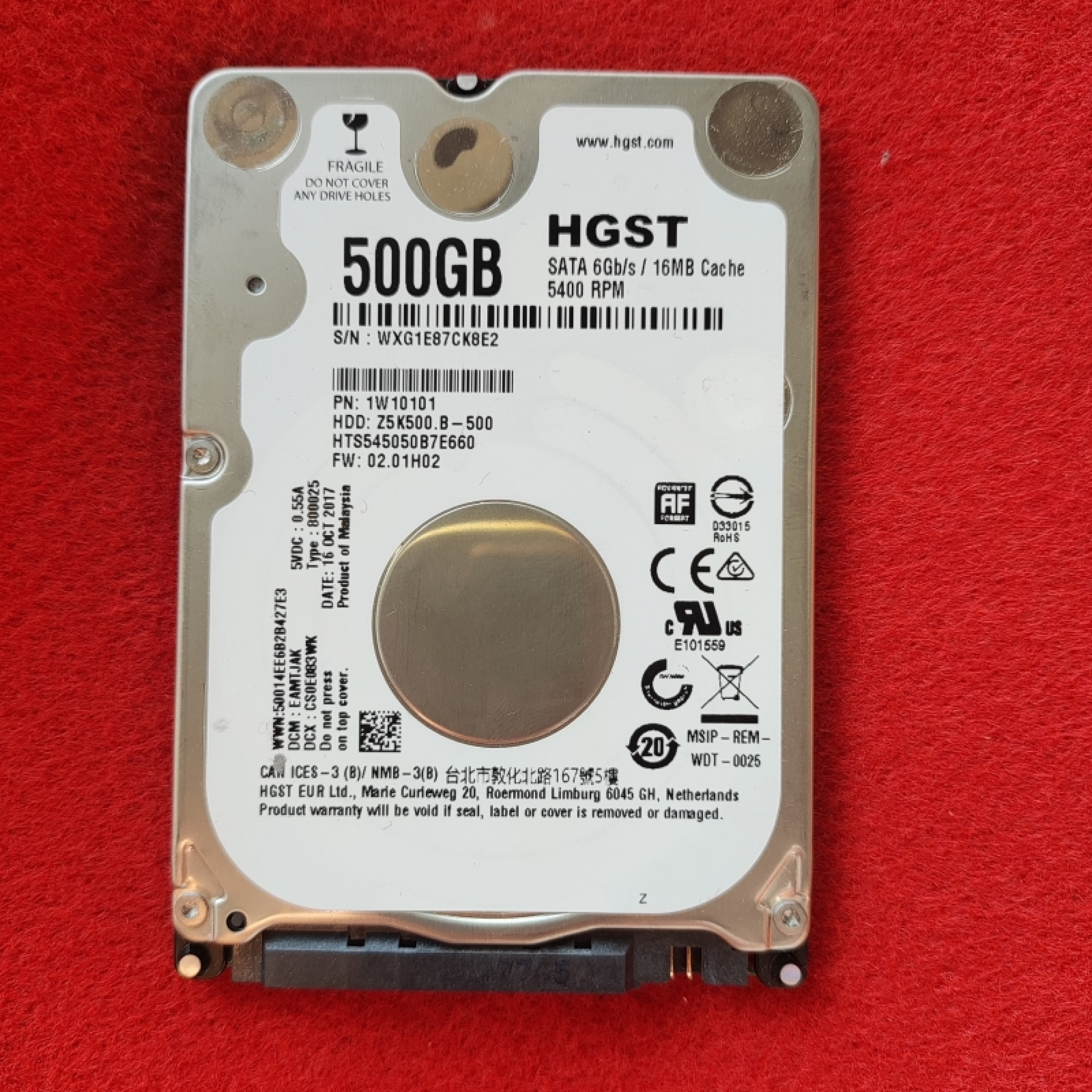 t71-h Z5K500.B-500 HTS545050B7E660 HGST 500GB 1W10101