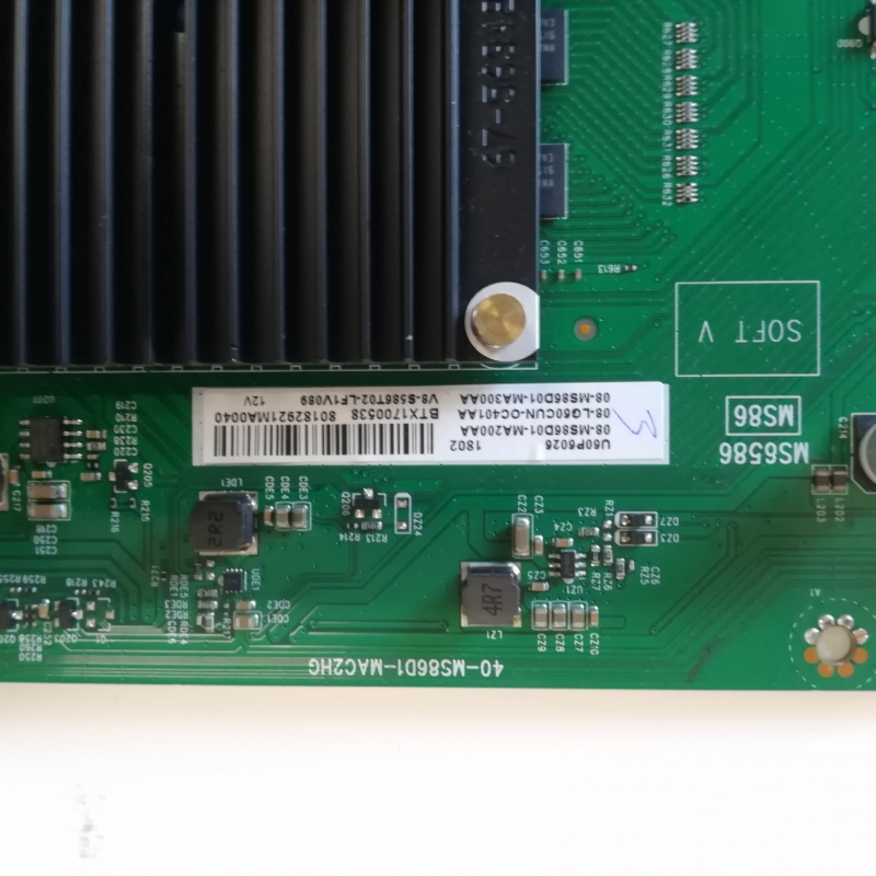 D1- MAIN BOARD 40-MS86D1-MAC2HG TCL U60P6026