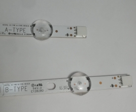 t78 COPPIA BARRE LED VESTEL 43HB6W621 43 FHD A-TYPE REV0.8 + 43 FHD B-TYPE REV0.8