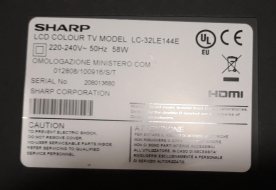 DISPLAY LED SHARP LC-32LE144E MA672-0 11